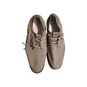 Docker Men’s Einstein Shoes SZ 10.5 W Oatmeal Knit Leather Loafers Oxford